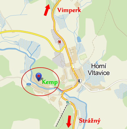 Mapa kemp Šumava